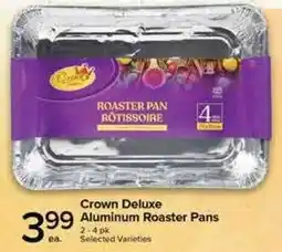 Metro Crown Deluxe Aluminum Roaster Pans offer