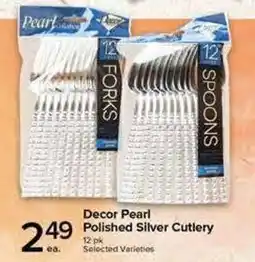 Metro Decor Pearl Polished Silver Cutlery offer