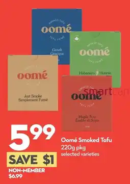 Longo's Oomé Smoked Tofu offer