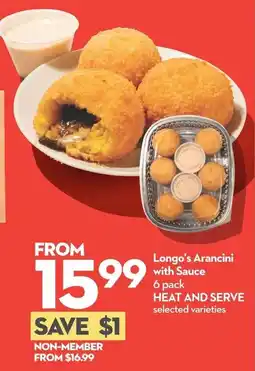 Longo's Longo's Arancini offer