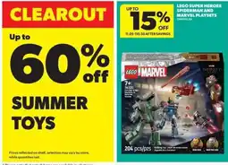 Real Canadian Superstore lego marvel spiderman and marvel playsets offer