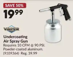 Princess Auto Vaper undercoating air spray gun offer