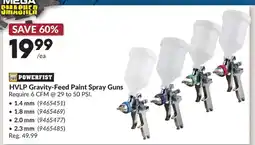 Princess Auto Powerfirst hvlp gravity-feed paint spray guns offer