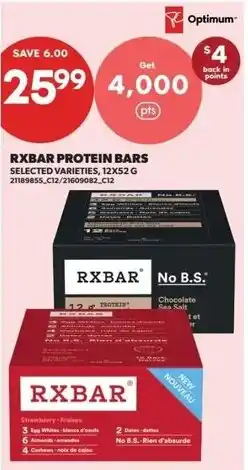 Real Canadian Superstore Rxbar protein bars offer
