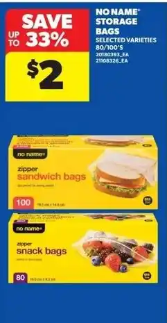 Real Canadian Superstore No Name storage bags offer