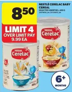 Real Canadian Superstore Nestle Ceralac baby cereal offer