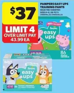 Real Canadian Superstore Pampers easy ups training pants offer