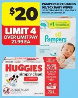 Real Canadian Superstore Pampers or Huggies baby wipes offer