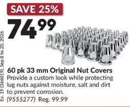 Princess Auto Original Nut Covers offer