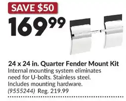 Princess Auto Quarter Fender Mount Kit offer