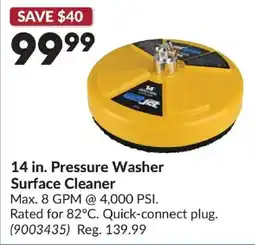 Princess Auto Wiz-Jet 14 in. Pressure Washer Surface Cleaner offer