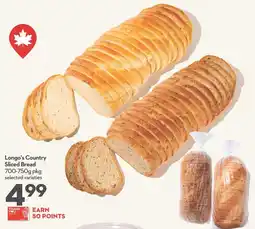 Longo's Longo's Country Sliced Bread offer