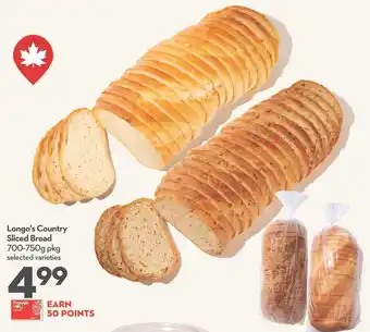 Longo's Country Sliced Bread