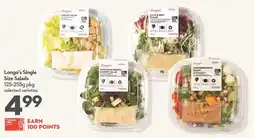 Longo's Longo's single size salads offer
