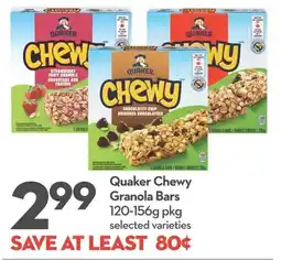 Longo's Quaker chewy granola bars offer