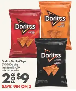 Longo's Doritos tortilla chips offer