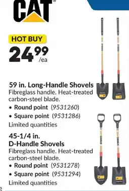 Princess Auto Cat 59 in. Long-Handle Shovels offer