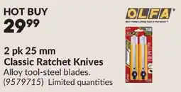 Princess Auto Olfa classic ratchet knives offer