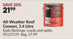 Princess Auto Black Jack All-Weather Roof Cement offer
