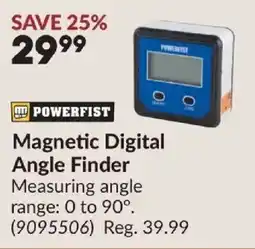 Princess Auto Powerfist magnetic digital angle finder offer
