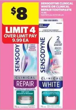 Real Canadian Superstore Sensodyne clinical repair toothpaste offer