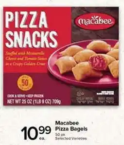 Metro Macabee pizza bagels offer