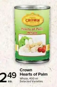Metro Crown Hearts of Palm offer