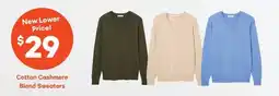 Real Canadian Superstore Cotton Cashmere Blend Sweaters offer