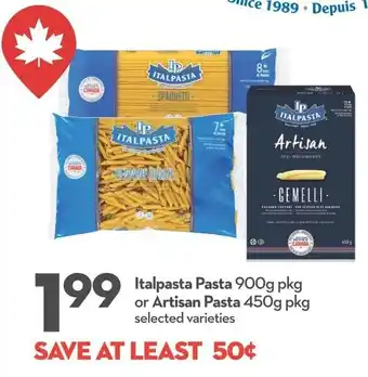 Longo's Italpasta pasta offer