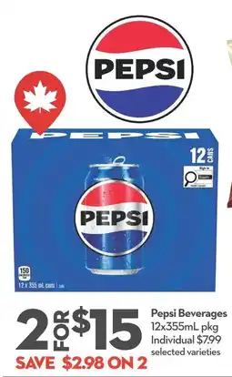 Longo's Pepsi Beverages offer