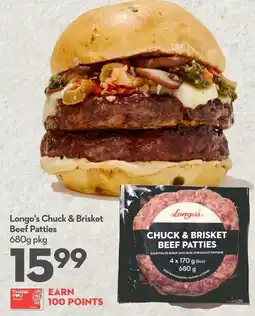 Longo's Longo's chuck & brisket beef patties offer