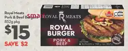 Longo's Royal burger pork & beef offer
