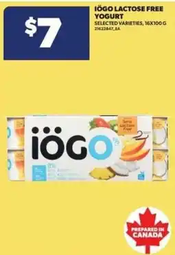 Real Canadian Superstore iögo lactose free yogurt offer