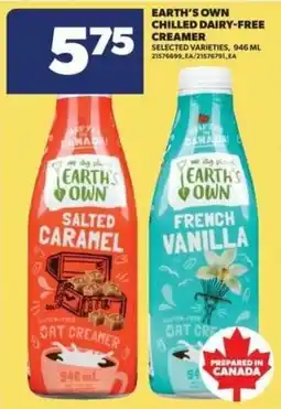 Real Canadian Superstore Earth's Own chilled dairy-free creamer offer