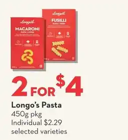 Longo's Longo's Pasta offer
