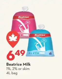 Longo's Beatrice Milk offer