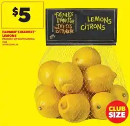 Real Canadian Superstore Farmer's Market lemons offer