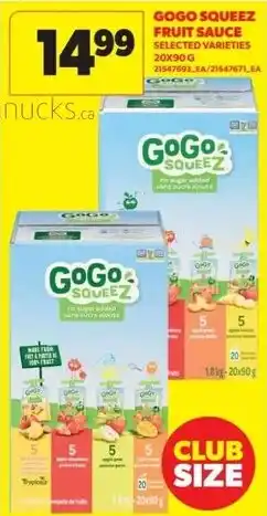Real Canadian Superstore GoGo Squeeze fruit sauce offer