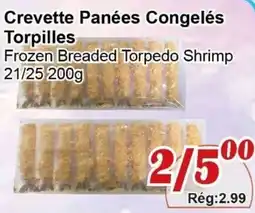 Marche C&T Crevette Panées Congelés Torpilles offer