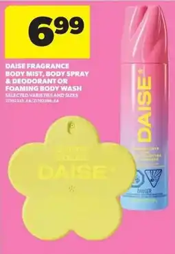 Real Canadian Superstore Daise fragrance body mist, body spray & deodorant or foaming body wash offer