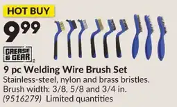 Princess Auto Grease & Gear 9 pc Welding Wire Brush Set offer