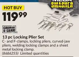 Princess Auto Grease & Gear 13 pc Locking Plier Set offer
