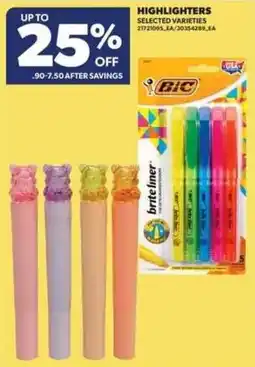 Real Canadian Superstore Bic highlighters offer