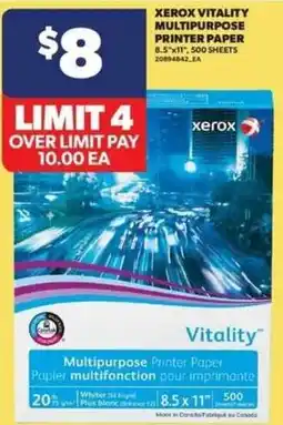 Real Canadian Superstore Xerox vitality multipurpose printer paper offer