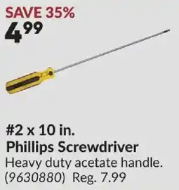 Princess Auto Phillips Screwdriver offer