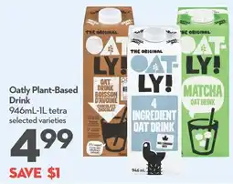 Longo's Oatly Plant-Based Drink offer
