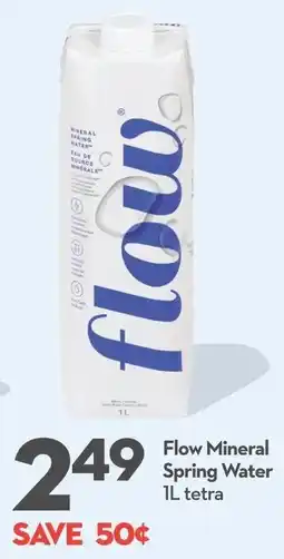 Longo's Flow Mineral Spring Water offer