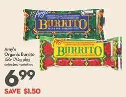 Longo's Amy's organic burrito offer