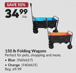 Princess Auto 150 lb Folding Wagons offer