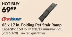 Princess Auto CargoMaster folding pet stair ramp offer